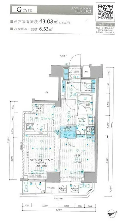 メインステージ千住河原町 10階階 間取り