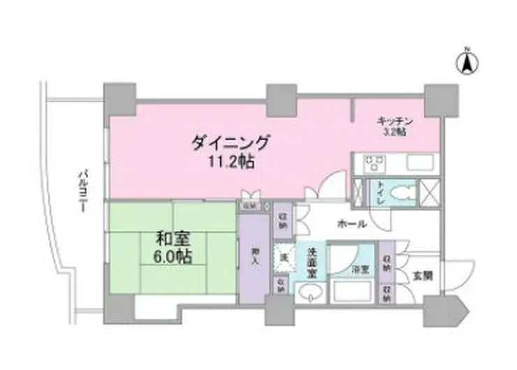 文京グリーンコートビュータワー本駒込B棟 20階階 間取り