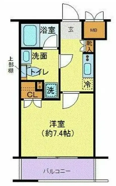 エクセリア溝ノ口 2階階 間取り