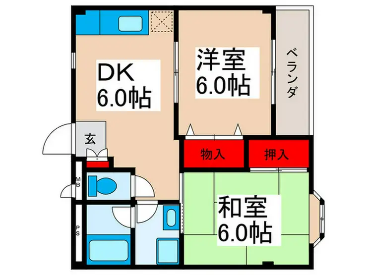 市原マンション 3階階 間取り
