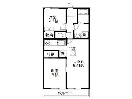 M&Mコート(2LDK/2階)の間取り写真