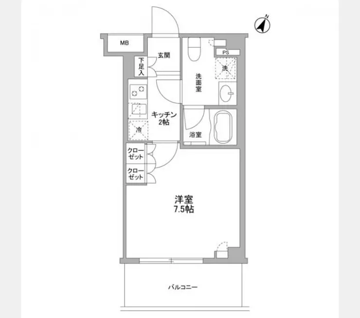 フレアージュ白金台 1階階 間取り