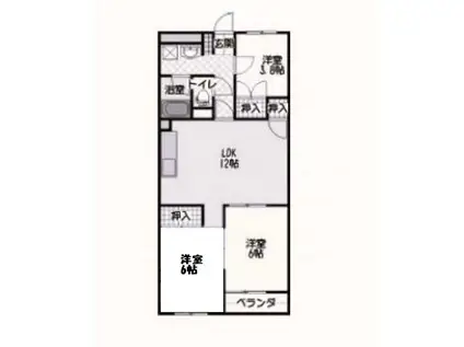 アンビアンス001(3LDK/3階)の間取り写真