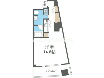 ザ タワー大阪レジデンス(ワンルーム/6階)の間取り写真