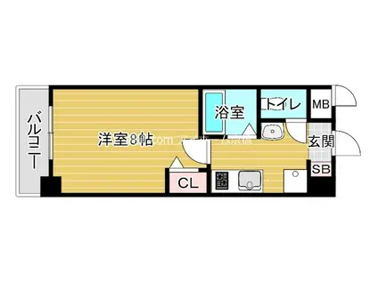 AXIS LIFE 大阪城北(1K/3階)の間取り写真