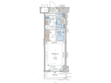 コンシェリア目黒 THE RESIDENCE(1K/4階)の間取り写真