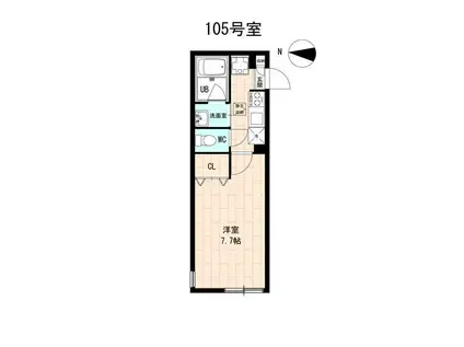 レピュア池袋西(1K/1階)の間取り写真