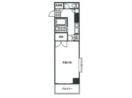 八王子センチュリーコート(1K/2階)の間取り写真