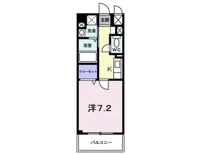 アルヴェアーレ(1K/3階)の間取り写真