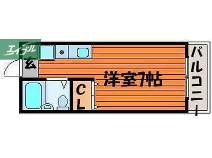 メゾン・タカ(ワンルーム/3階)の間取り写真