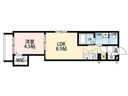 ROBOT HOME 新八柱II(1LDK/2階)の間取り写真