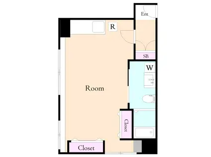 メゾン米田(ワンルーム/4階)の間取り写真