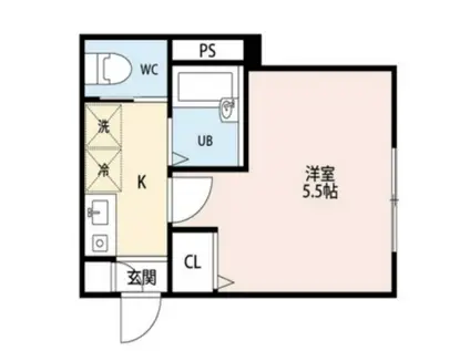 MDM池袋(1K/2階)の間取り写真