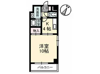 クリエイティブハイツ池田(1K/3階)の間取り写真