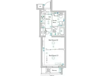 ラフィスタ志村坂上III(2K/3階)の間取り写真