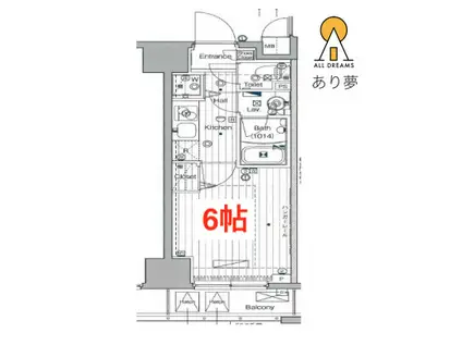 ガーラ・ステーション横濱関内(1K/5階)の間取り写真
