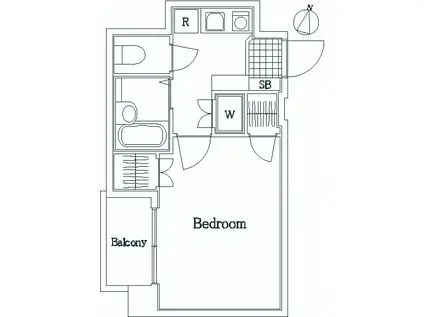 サンテミリオン田園調布南(1K/3階)の間取り写真