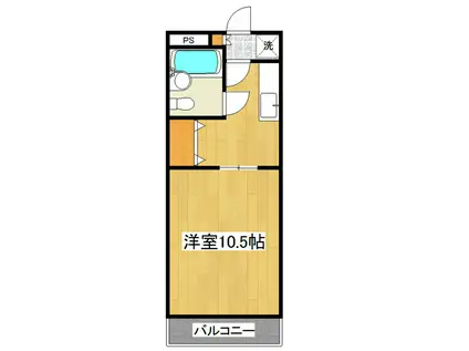 メゾンアルシェ(1K/3階)の間取り写真