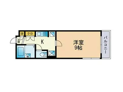 グレイスT&T(1K/4階)の間取り写真