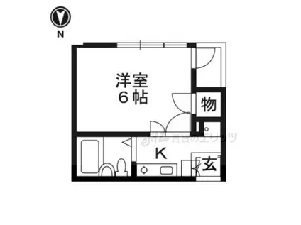 アーバンプラザ(ワンルーム/2階)の間取り写真