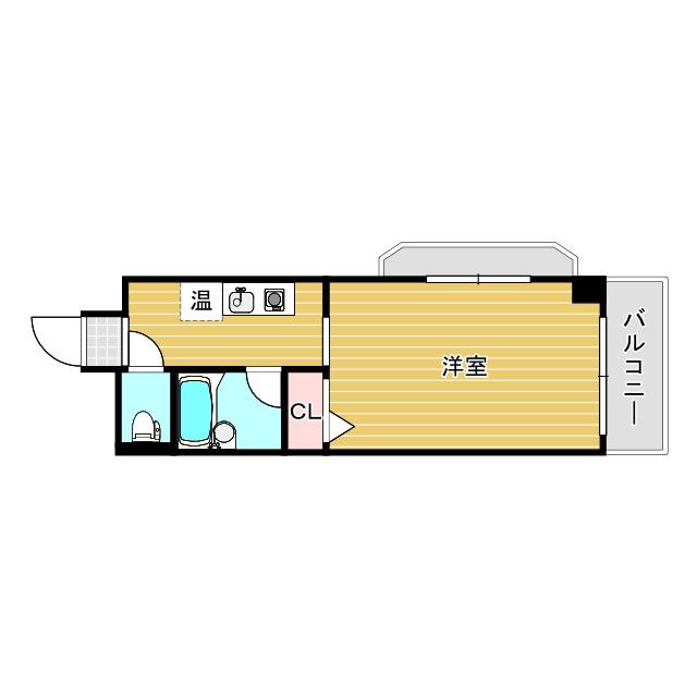 シティライフエステート難波南(1K/12階)の間取り写真