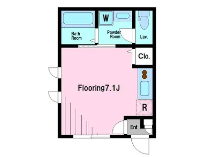 レジーナ笹塚 (ワンルーム/1階)の間取り写真