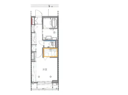 アトリエール神立(1K/2階)の間取り写真