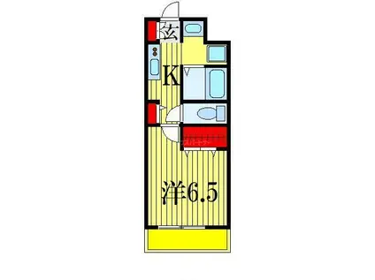 レジディア船橋I(1K/8階)の間取り写真