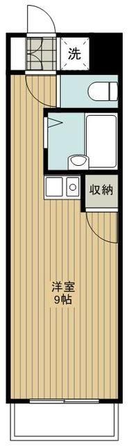 日進パレス(ワンルーム/2階)の間取り写真