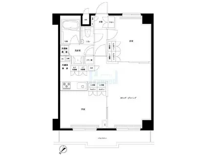 ルーブル王子本町(2LDK/3階)の間取り写真