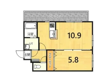グランメゾン西町(1LDK/1階)の間取り写真