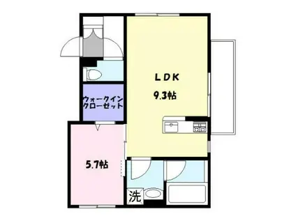 フェリーチェ(1LDK/3階)の間取り写真