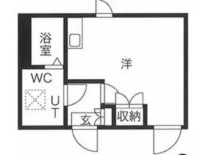 LUDENS中板橋MAXIV(ワンルーム/4階)の間取り写真