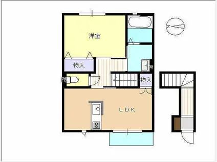 エルメゾン・サキ福知山(1LDK/2階)の間取り写真