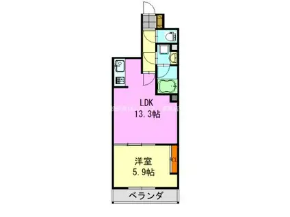 アネシス蘇我(1LDK/4階)の間取り写真