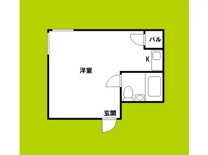 ノアーズアーク九条駅前(ワンルーム/4階)の間取り写真