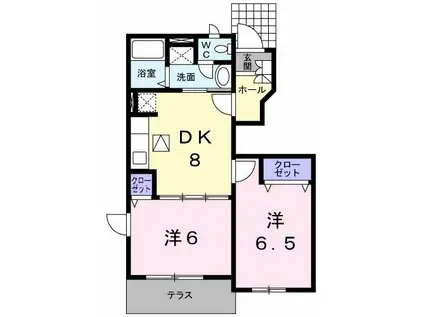 スカイグランデ津田沼(1SLDK/10階)の間取り写真