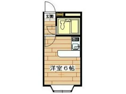 ベルピア東大宮第6-1(ワンルーム/1階)の間取り写真