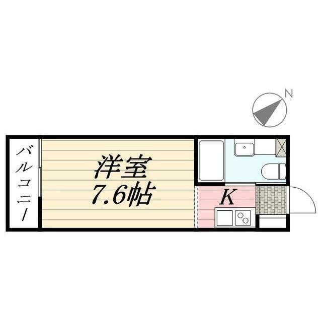 LIGERE南行徳イースト(ワンルーム/1階)の間取り写真