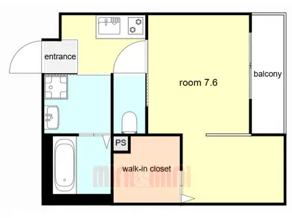 ダイショウハイツ明石(1K/1階)の間取り写真