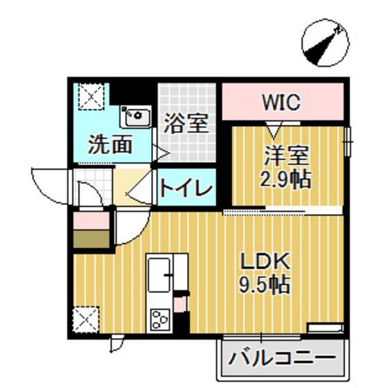 D-ROOMグランデ(1LDK/1階)の間取り写真