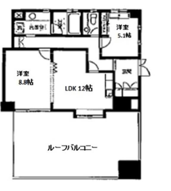 CITY SPIRE横浜和田町(2LDK/2階)の間取り写真