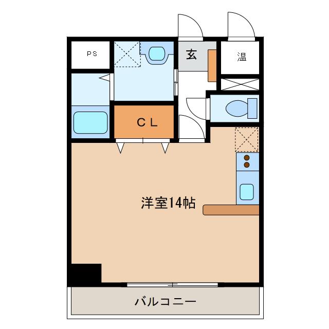 セントアビエス(ワンルーム/3階)の間取り写真