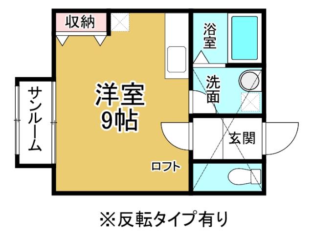 PASTEL SQUARE(ワンルーム/2階)の間取り写真