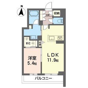 プリムローズ(1LDK/3階)の間取り写真
