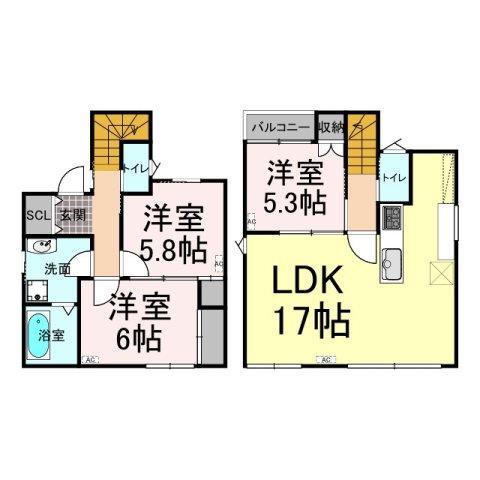 KUSADO HOUSE(3LDK/1階)の間取り写真