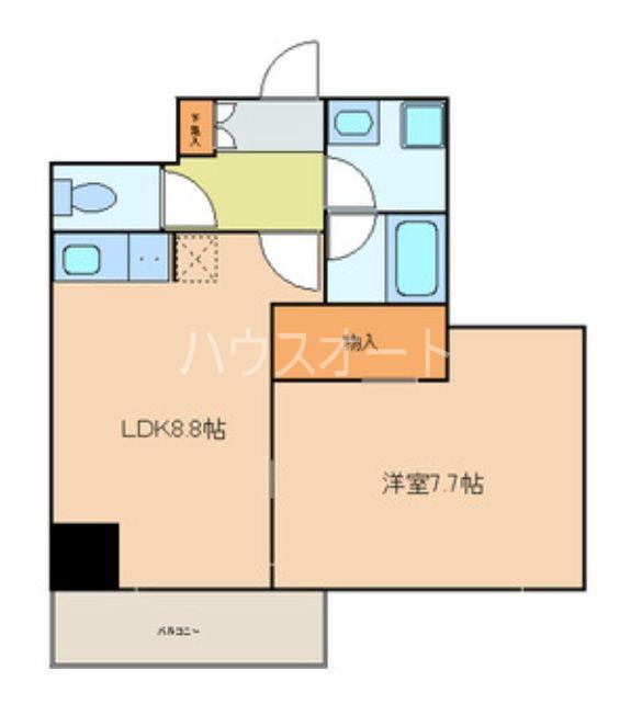PAPILLON(1LDK/6階)の間取り写真