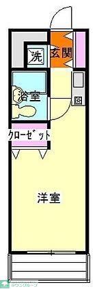 ウィンベルソロ前橋第3(1K/2階)の間取り写真