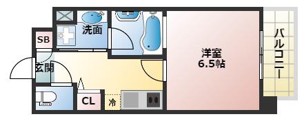 ストークレジデンス昭和町(1K/3階)の間取り写真