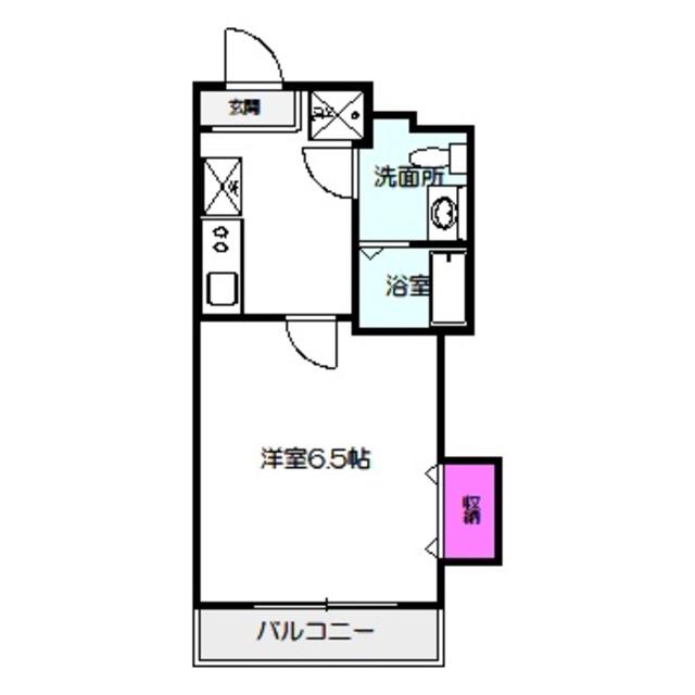 ソレアード京橋(1K/4階)の間取り写真